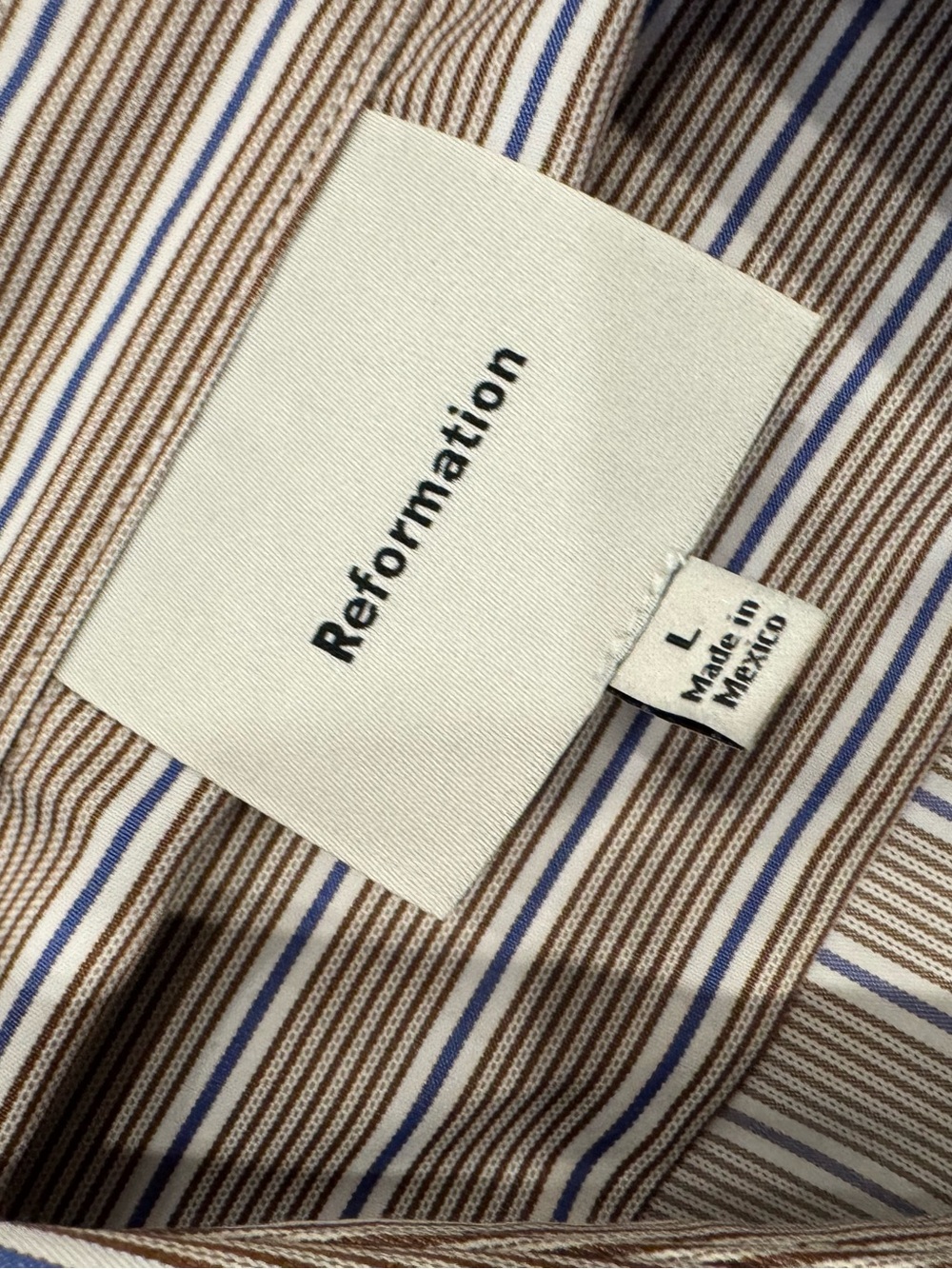 Reformation parker relaxed shirt Es striped button up - Picture 4 of 4